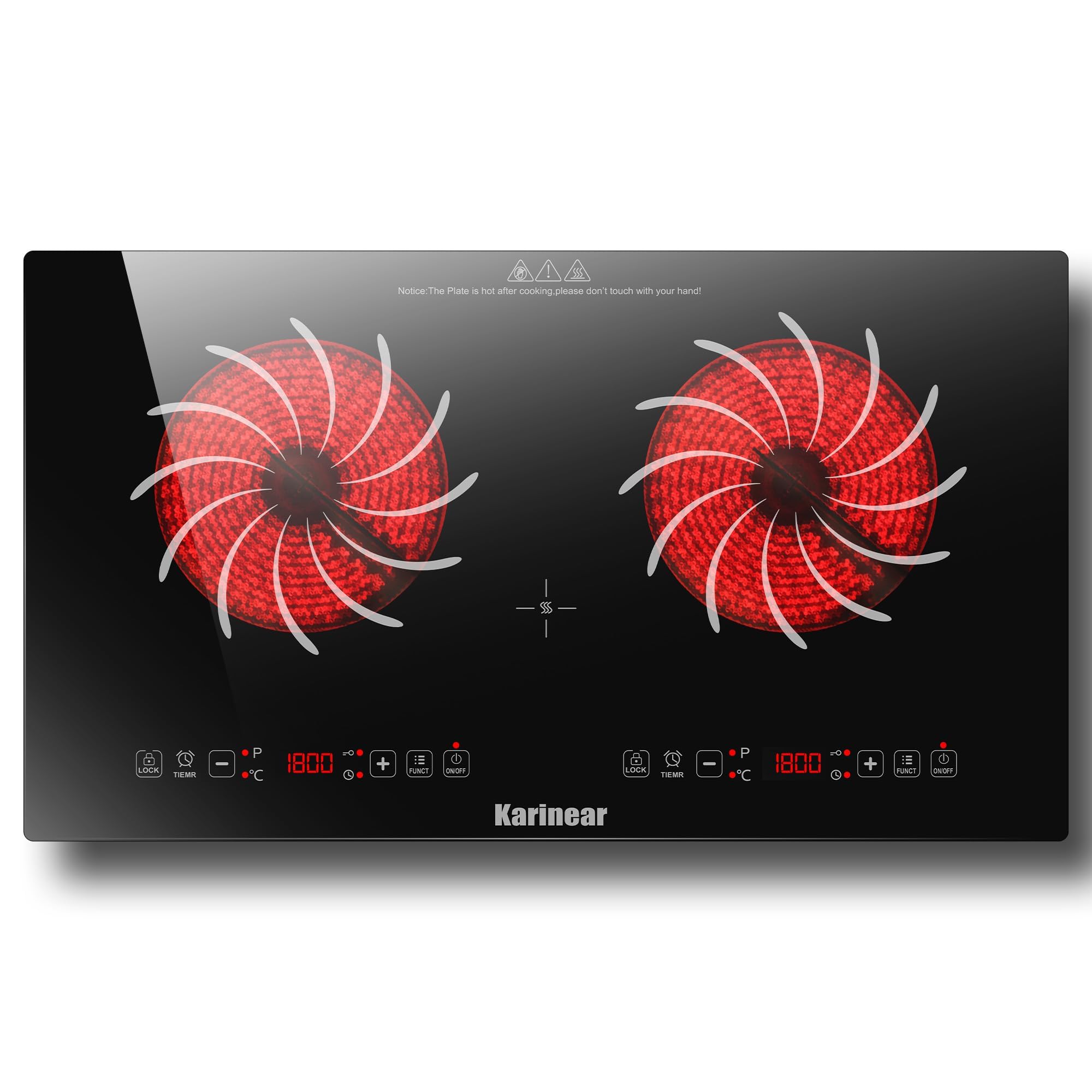Hot Pot Portable Dual - Fornello elettrico Karinear 2 Brenner 110V,