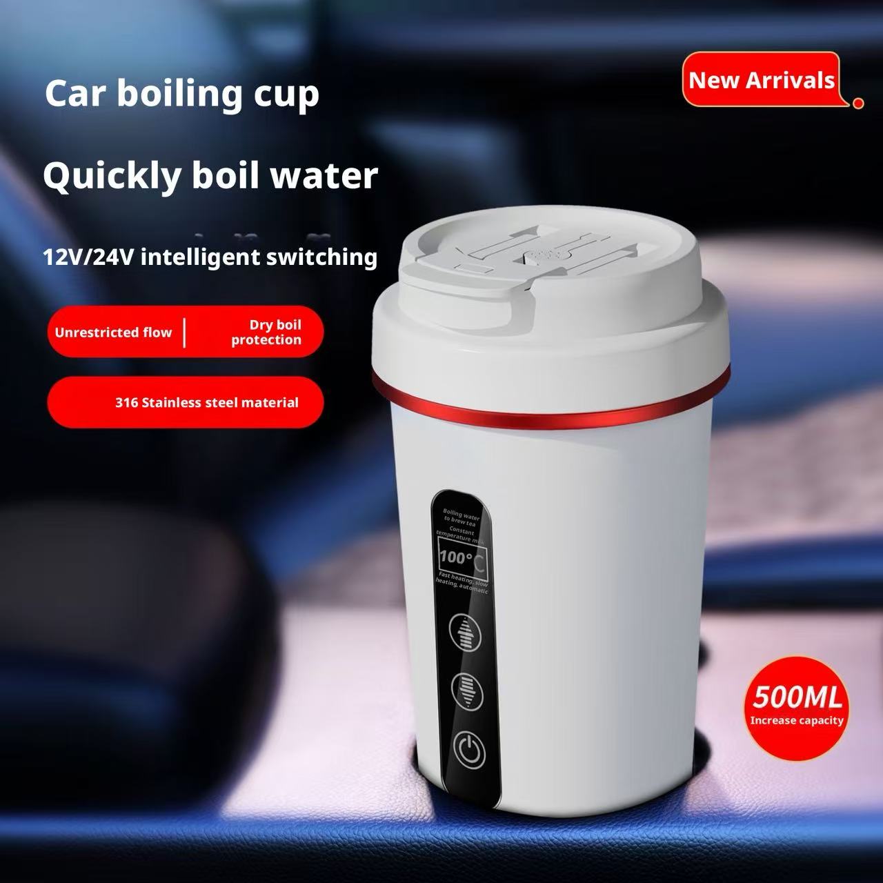 Hot Pot Portable Dual - Bollitore Elettrico Portatile per Auto 12V