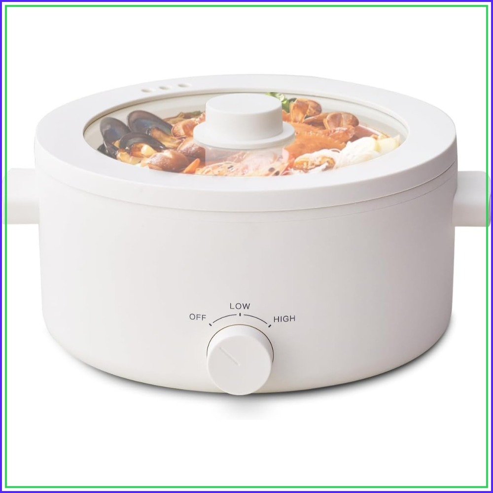 Hot Pot Portable Dual - Pentola elettrica, pentola portatile da 3
