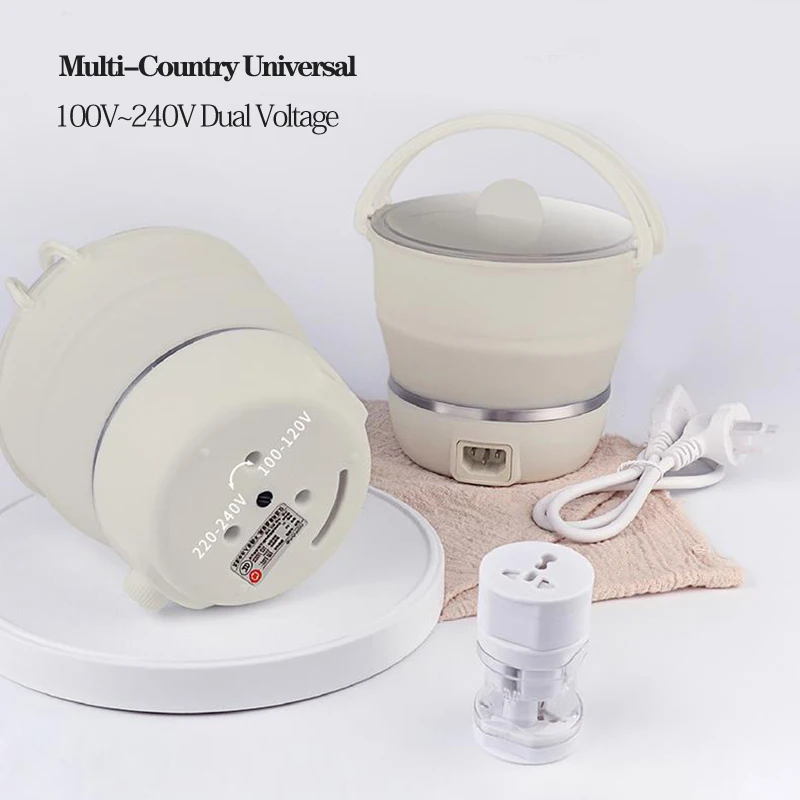 Hot Pot Portable Dual - Pentola Elettrica Pieghevole Portatile Multifunzione, Pentola