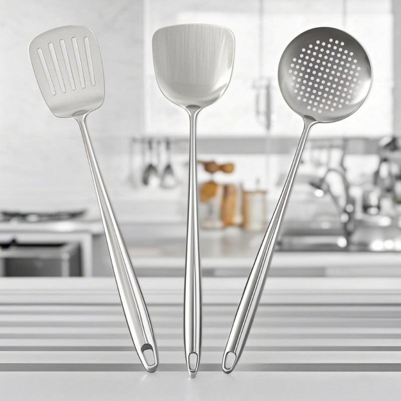 Home Cooking Utensil Set - Spatola per wok in acciaio inox