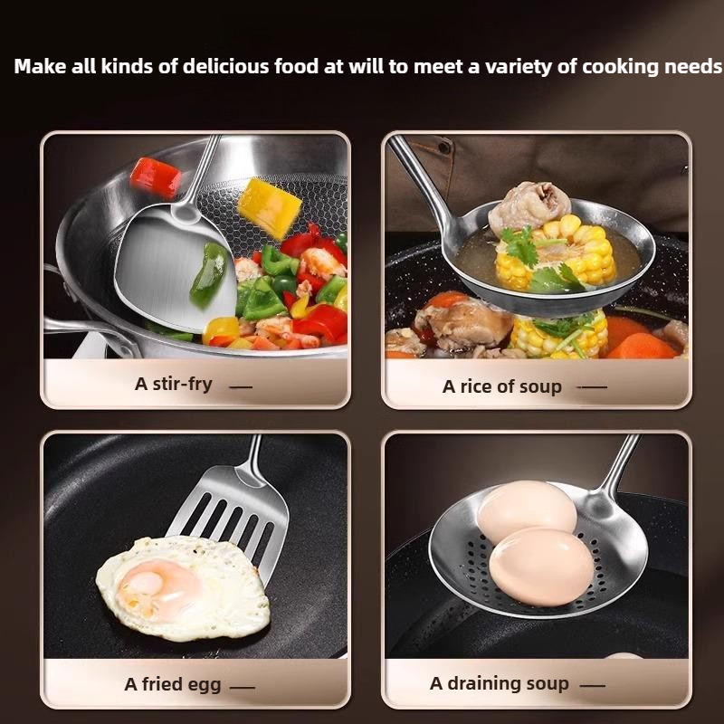 Spatola per wok in acciaio ino - Home Cooking Utensil Set recensione e prezzo